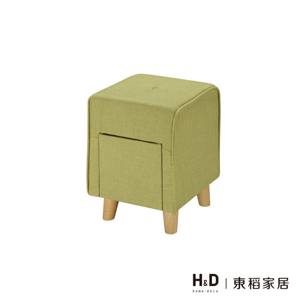 泰蜜綠色抽屜式方凳(17JS1/653-5)【DD House】N