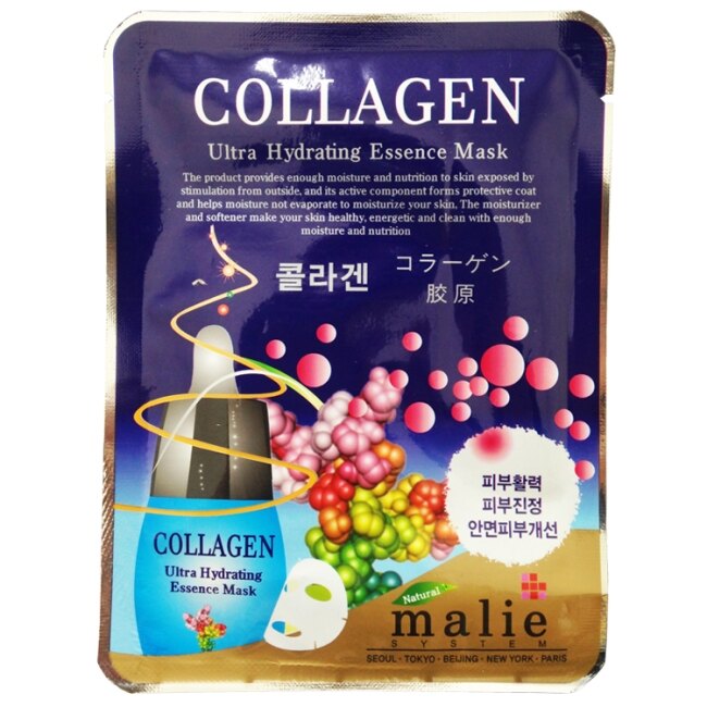 malie 膠原蛋白保濕彈性面膜10入-膠原蛋白 25g