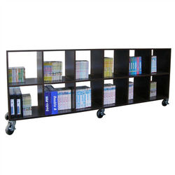 【頂堅】大型12格(無背板)書櫃/置物櫃/隔間櫃(附六個工業輪)-二色可選