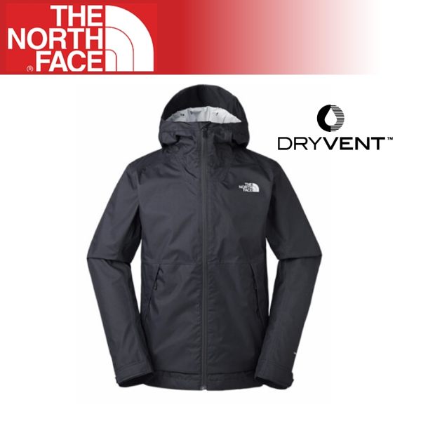 【The North Face 男 DryVent 防水外套《黑》】3VPK/運動版型/登山/健行/防潑水