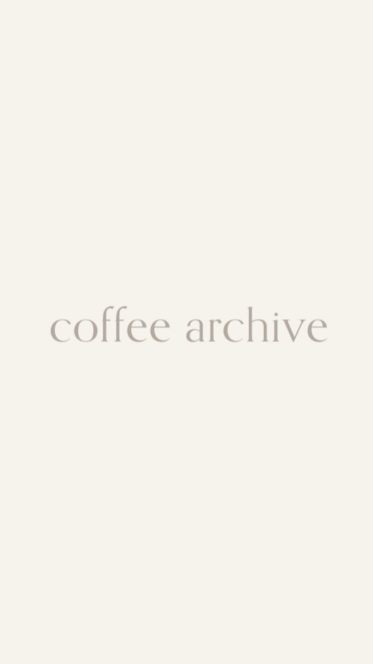 #coffeearchivecult