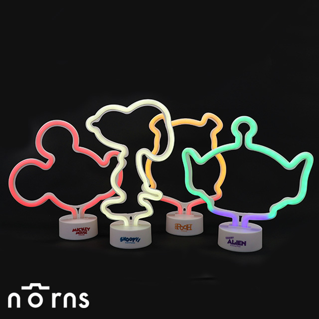 【日貨立體led霓虹燈】norns 日本進口 迪士尼 史努比 snoopy 米奇 小熊維尼 三眼怪 玩具總動員 neon led燈飾 卡通造型