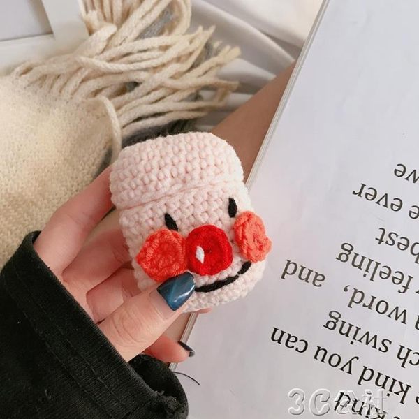 耳機殼ins韓國卡通毛線針織萌女款蘋果airpods2保護殼無線藍芽耳機保護殼3C京都