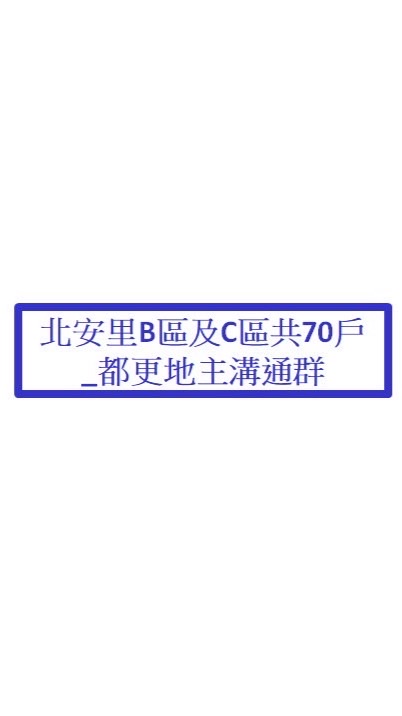 北安里B區及C區共70戶_自主都更_地主溝通群