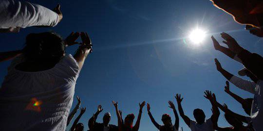 Hari Tanpa Bayangan di Meksiko. &copy;2018 liputan6.com