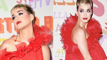 不怪不穿！美國天后「水果姐」Katy Perry 「熱氣球裝」現身時尚發布派對！逗樂一眾網友！