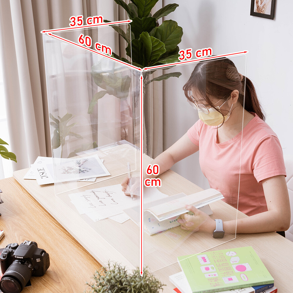 樂嫚妮 字防疫隔板/餐廳/銀行/辦公-可折疊收納/全透明-寬60cm