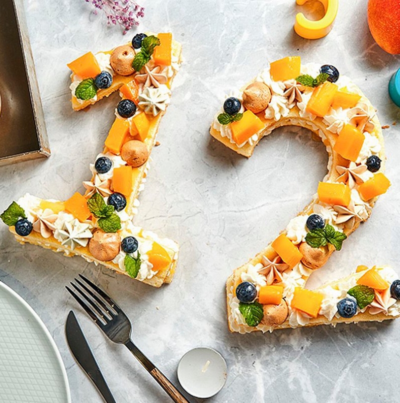 周歲蛋糕：數字蛋糕