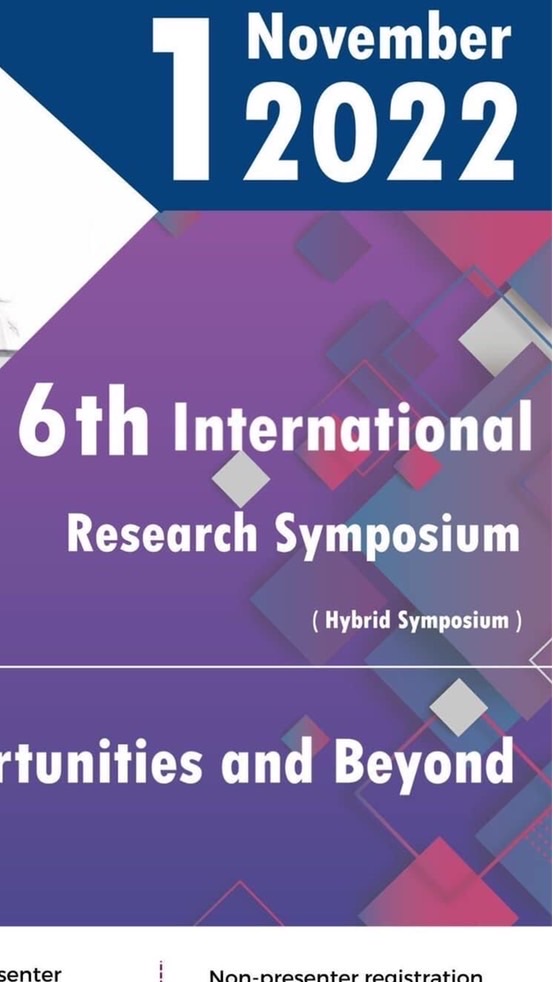 6th International Research Symposium