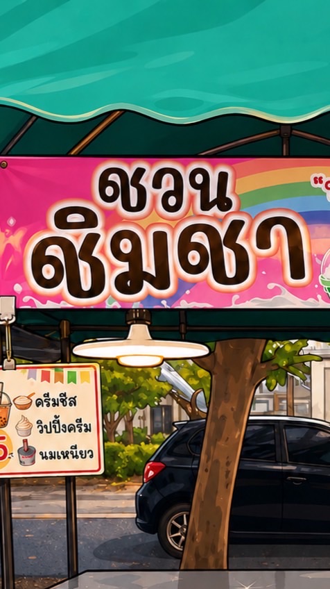 ชวนชิมชา & ข้าวซอย (ตลาดเพลินศิลป์)
