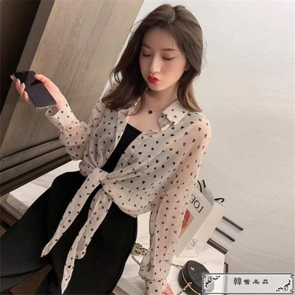 夏天新款超仙防曬衣服女短款雪紡外搭小披肩韓版薄款襯衣外套