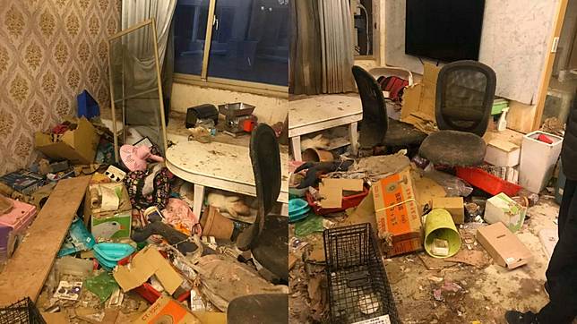 姊姊住過的房子宛如廢墟一般。(圖／翻攝自爆料公社)