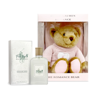 Ralph Lauren Polo Earth 地球淡香水 100ml+Polo 泰迪熊(送禮首選)
