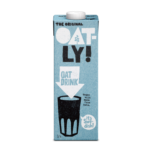 ．OATLY來自於瑞典，是歐洲燕麥製品領域的品牌。．瑞典禁止使用多種殺蟲劑，使燕麥的食用安全受到保障。且不添加防腐劑、人工色素及化學調味料。．OATLY希望為大家帶來的是一種生活方式，用更多醇味的產品