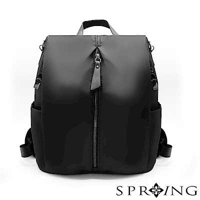 SPRING-偶然相遇的輕量防盜多用後背包-星夜黑