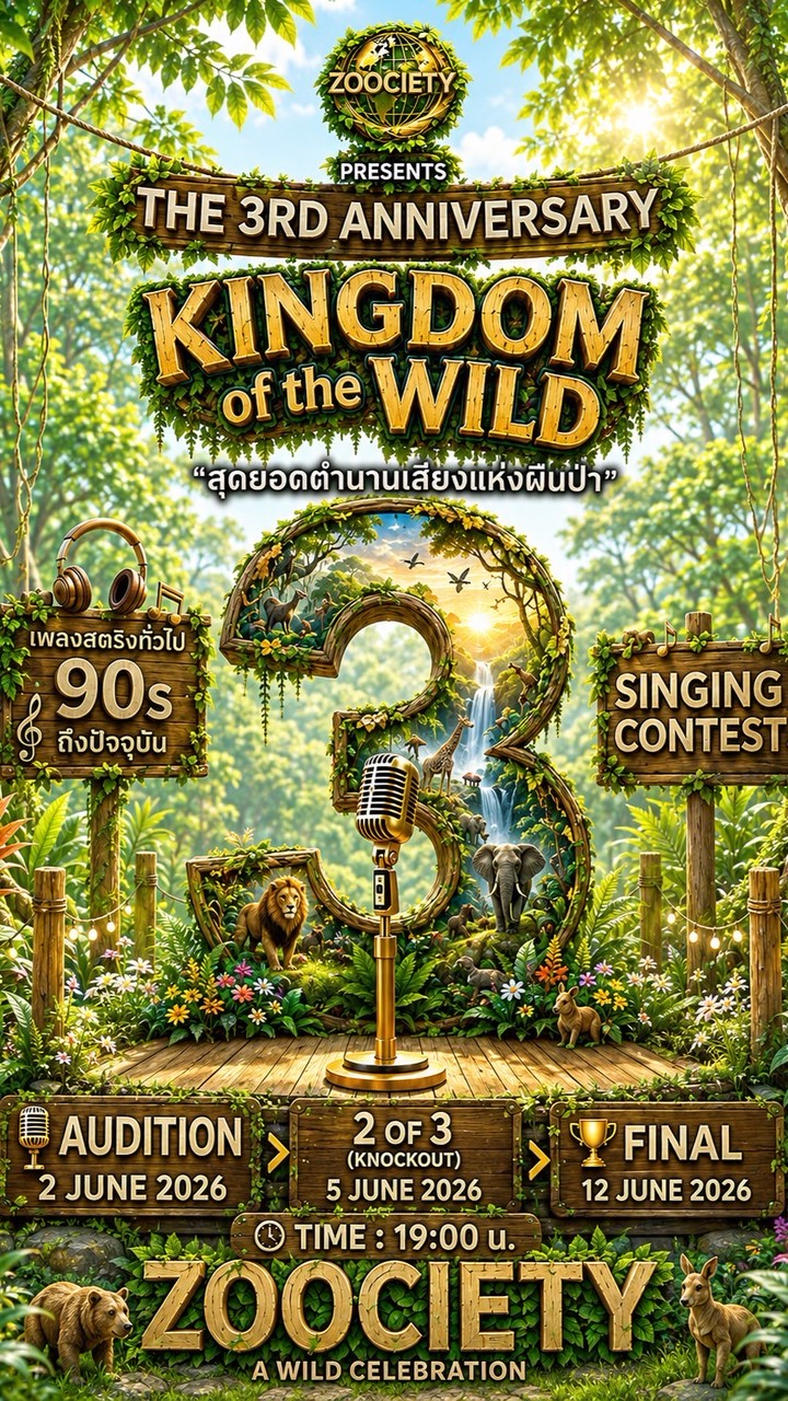 🎙️Zoociety 3rd Anniversary Kingdom of the wild🪶