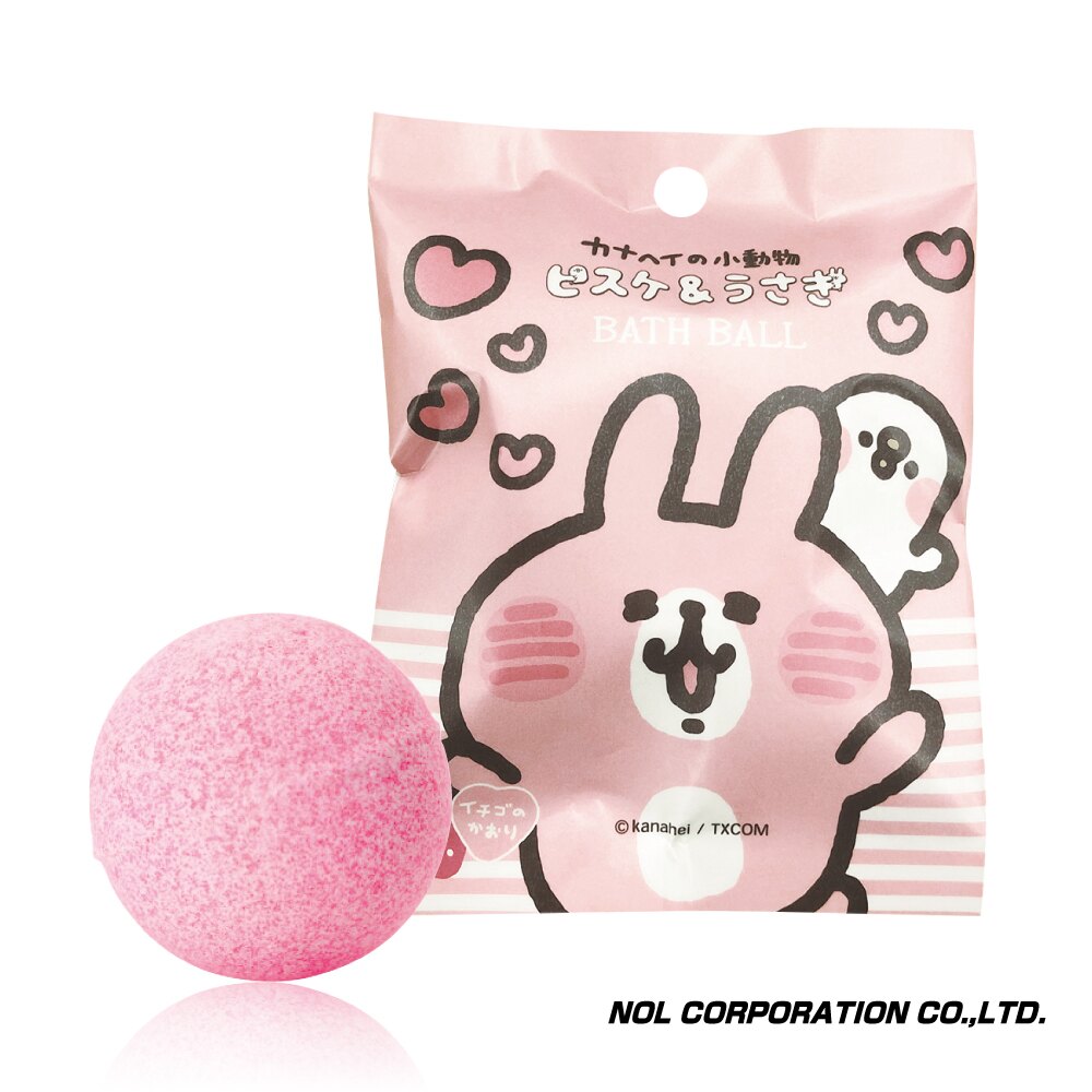 【台灣總代理】日本NOL-卡娜赫拉的小動物入浴球Ⅱ(3Y+/草莓香味/附可愛公仔/泡澡球/沐浴球/洗澡玩具)