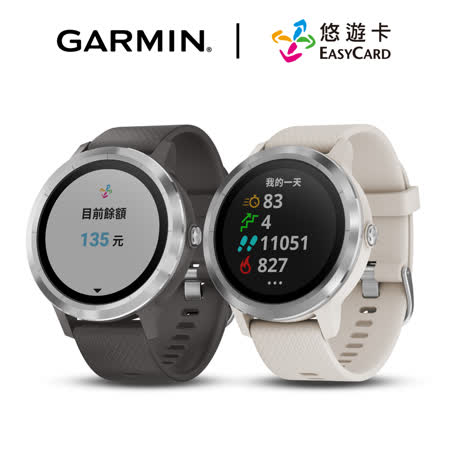 ▲GARMIN PAY行動支付 ▲悠遊卡票券功能 ▲手腕式心率感測 ▲健康偵測 ▲體能監控