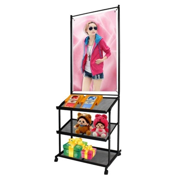 KT板展示架 SCD宣傳展示架門型x展架立式資料海報架立牌落地kt板廣告架 魔法空間