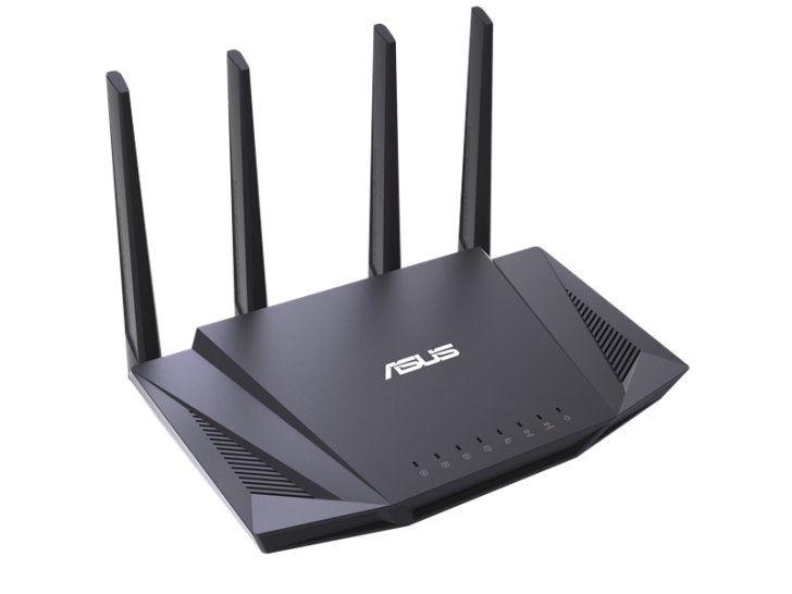 802.11ax/Wi-Fi 6 中階款式 RT-AX58U 無線網路路由器，內部採用 Intel 網路晶片組解決方案，網路 SoC FHCE2732 內建 Atom 雙核心通用處理器與 10Gbps 流量網路處理器，802.11ax 無線網路透過拆分 WAV654 晶片的四空間流，於 2.4GHz 和 5GHz 各自提供 600Mbps 和 2400Mbps 連線速度