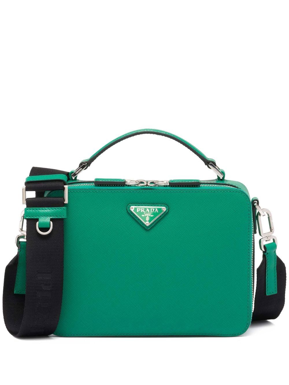 Prada - Brique shoulder bag - men - Leather - One Size - Green