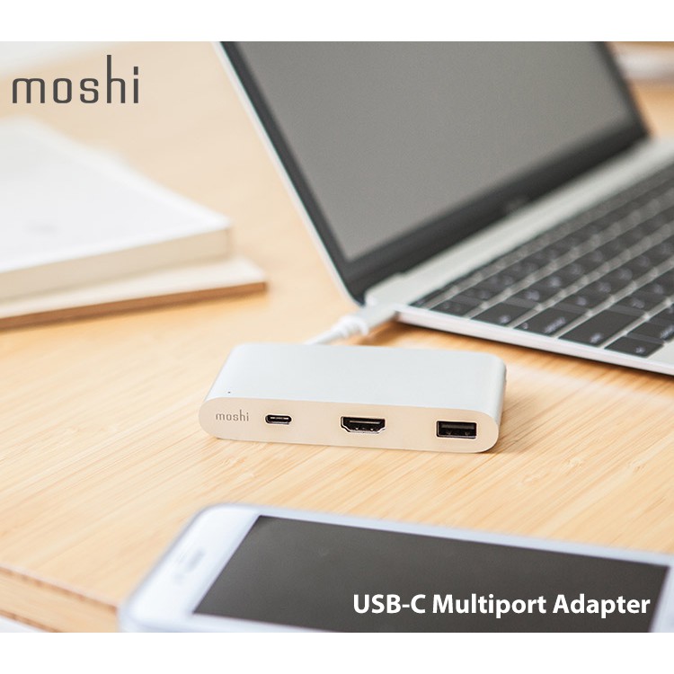 #moshi #apple #imac #macbook #pro #13 #15 #usb-c #多端口 #轉接 #多媒體 #多工 #影音工作 #allinone Moshi 三合一式的 USB-C