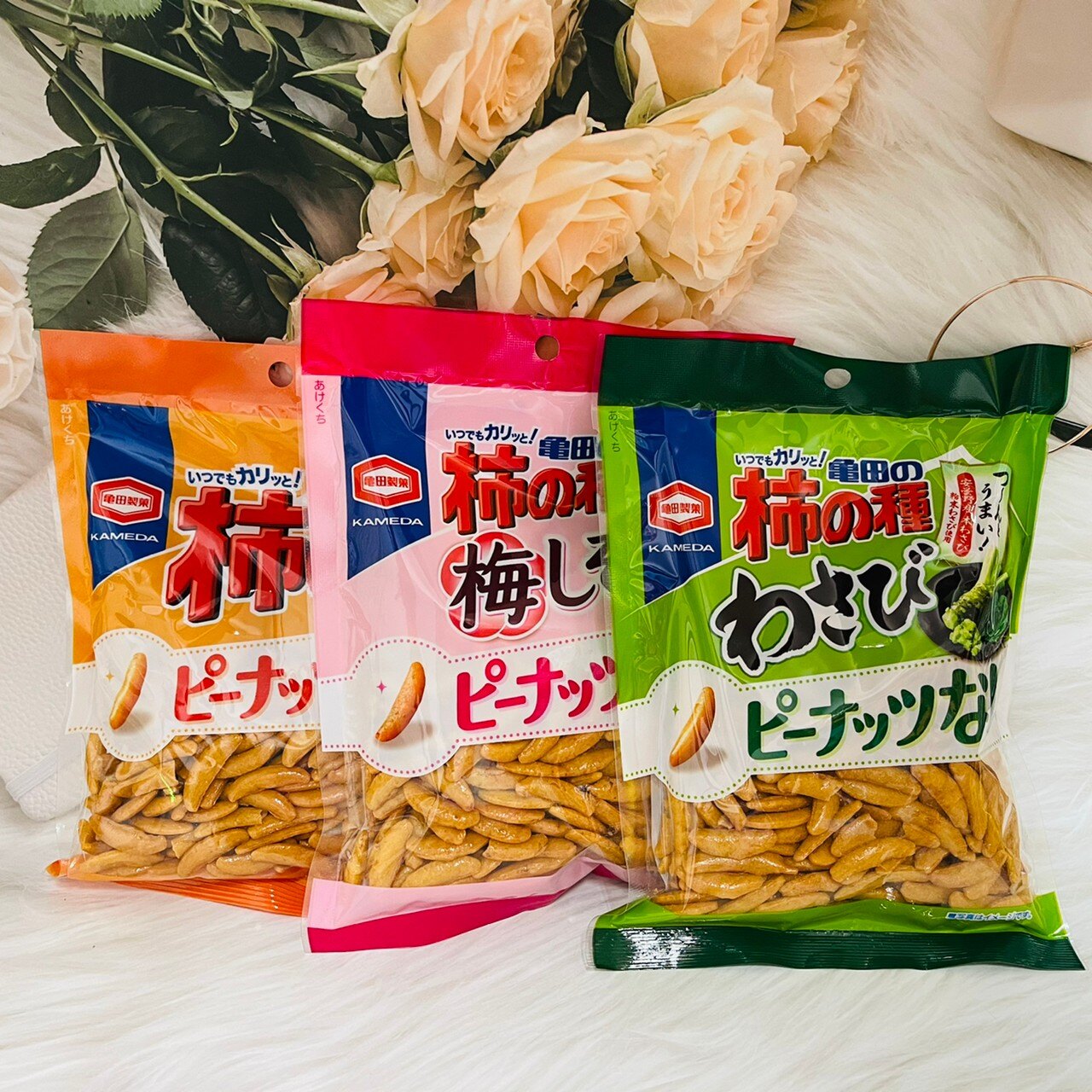 日本 龜田製菓 龜田柿種 米果 130g （原味/梅子味/芥末味）