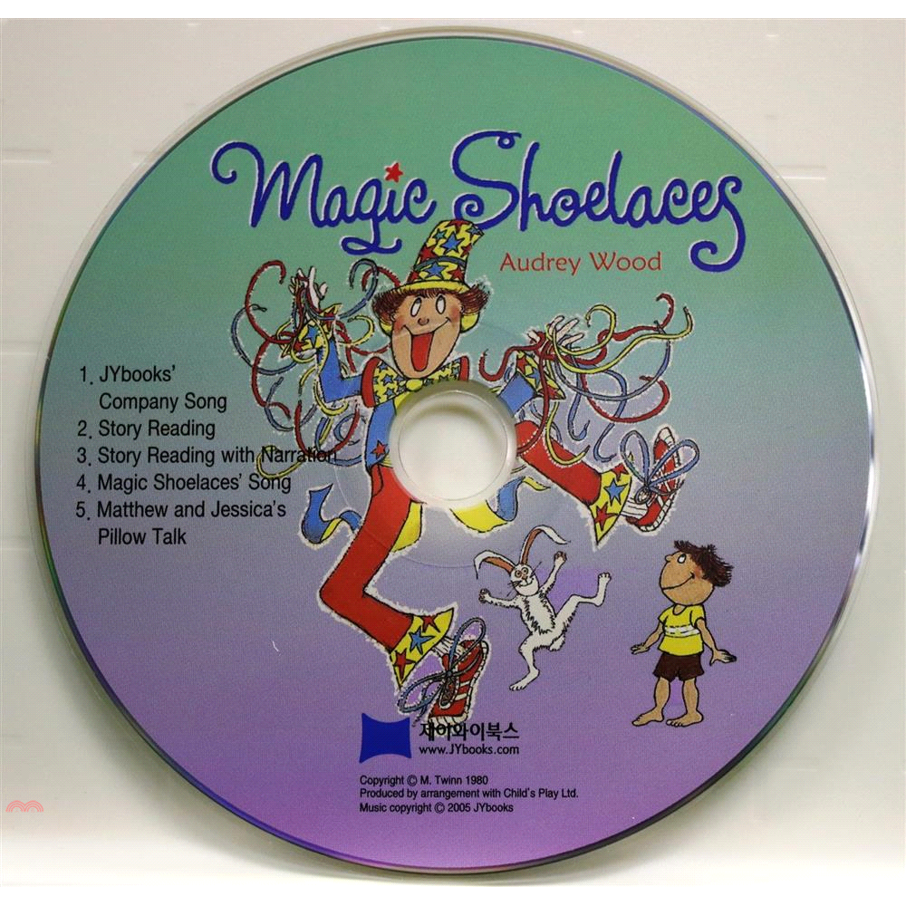 書名：Magic Shoelaces (1CD only)(韓國JY Books版) 廖彩杏老師推薦有聲書第2年第2週定價：175元ISBN13：9788955788747出版社：JY Books K