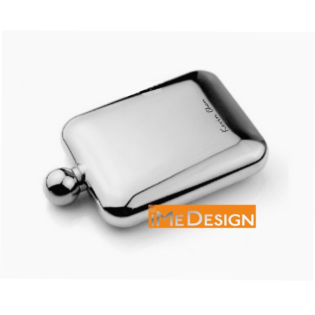 客製化酒壺 304不銹鋼酒壺 手工拋光處理(免費刻字)【iMe Design】