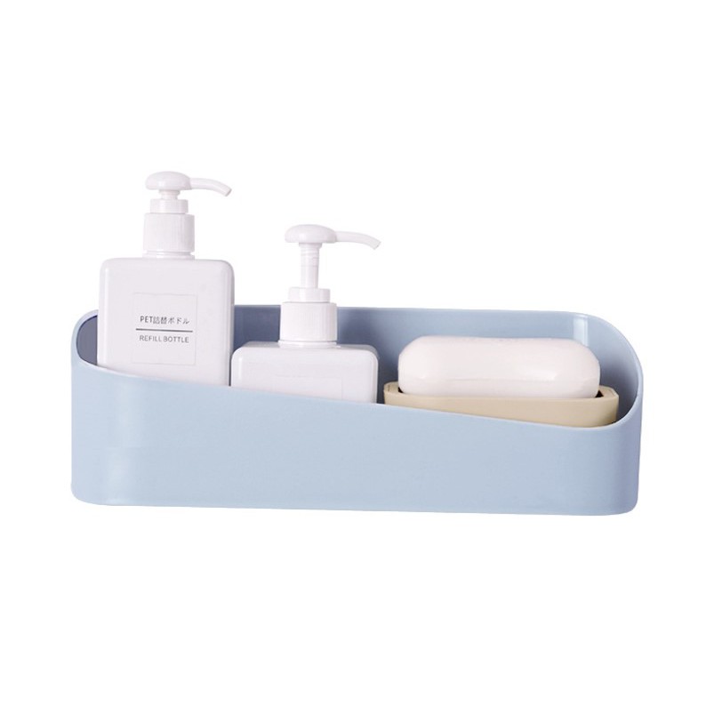 【SG149】原創幾何置物架 浴室置物架 衛生間強力粘貼置物架 塑料壁掛收納架浴室牆上化妝盒材質:(塑料) 規格：約( 20.5*10.7) 產品重量：210.5g我們一直想用最大的努力為您呈現我們最