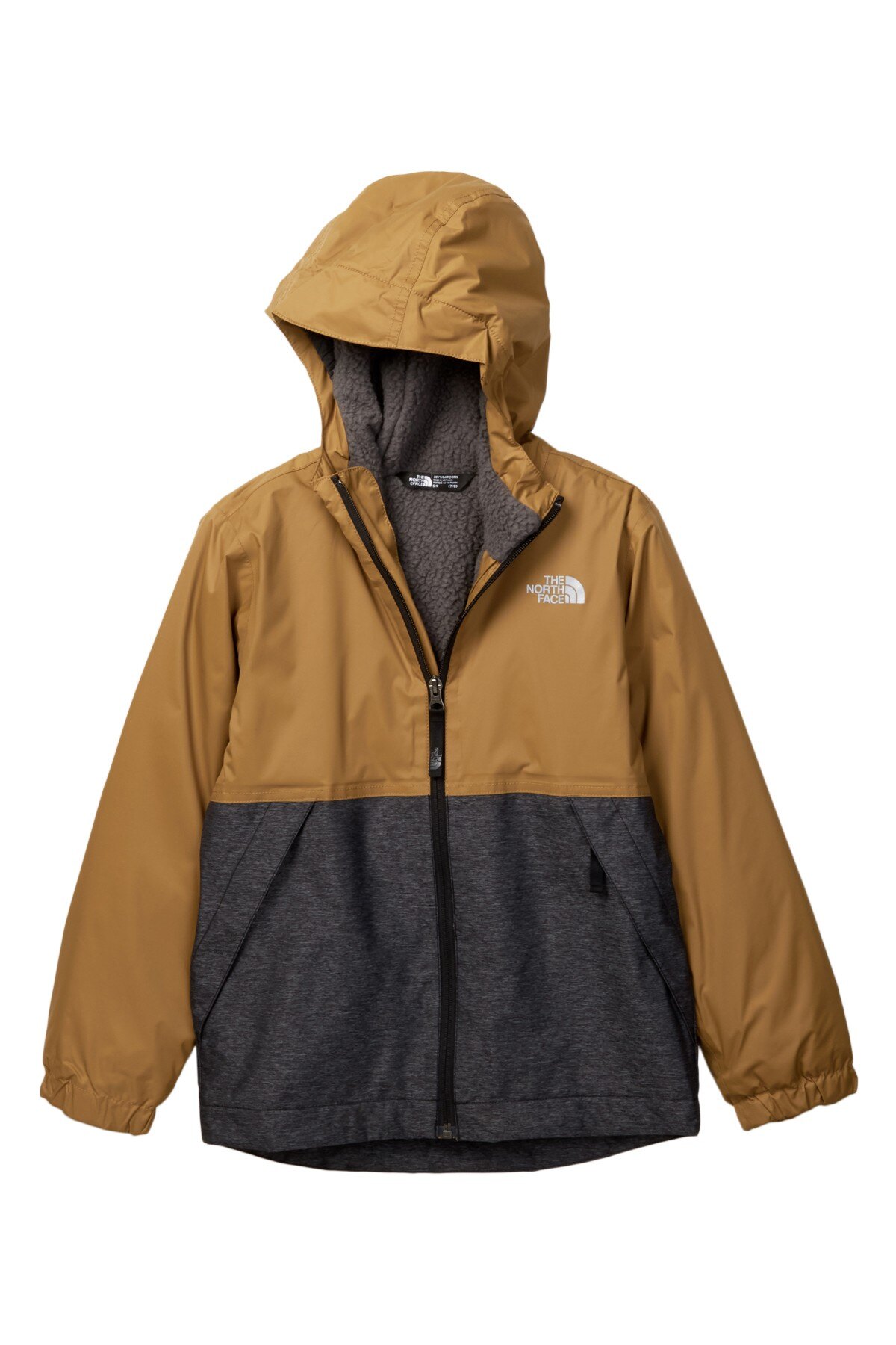 美國百分百【全新真品】The North Face 帽T 男款 連帽 外套 北臉 夾克 保暖 卡其色 L號 J701