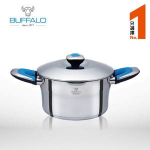 鍋身SUS304不銹鋼材質，耐酸鹼不易氧化 G型鍋蓋緣，保持水分循環，美味不流失 特殊高壓磨擦式全包底設計，傳導熱快速均勻