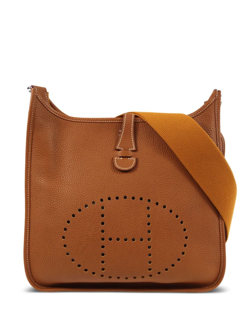 Hermès - 2019 pre-owned Evelyne PM shoulder bag - women - Calf Leather - One Size - Brown