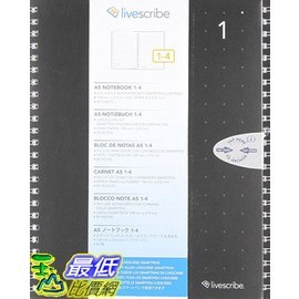 PS.圖片僅供參考,商品以實物為准![106美國直購] Livescribe ANX-00003 筆記笨 A5 Single Subject Notebook (4-pack)A5尺寸（5.8“x 8