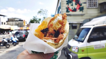 礁溪小吃美食 柯氏蔥油餅+礁溪水景廣場～酥香爆漿蛋黃邪惡好滋味+順遊可愛廣場拍美照