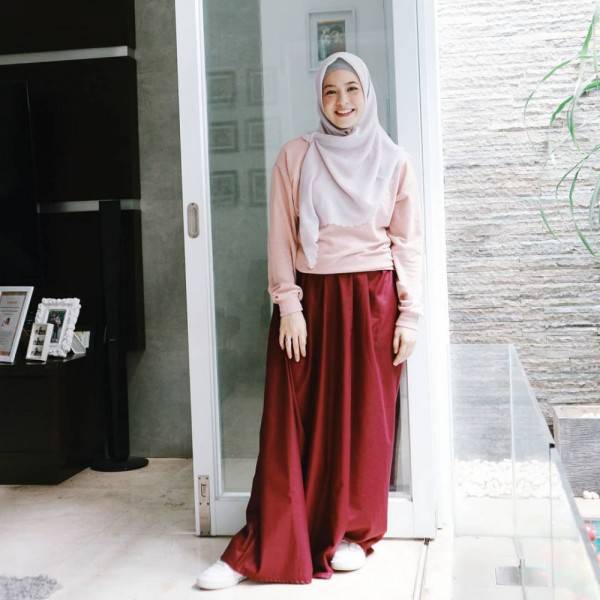 Ootd Hijab Remaja Rok Casual