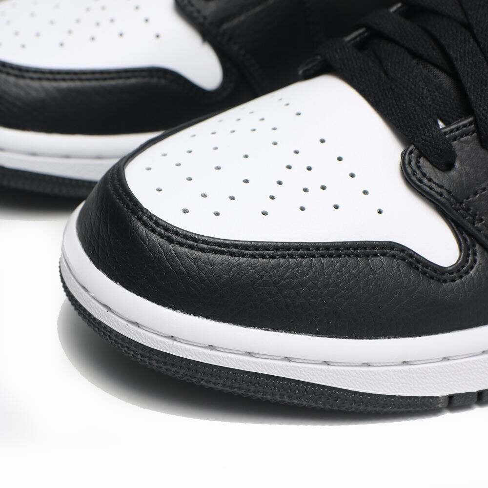 NIKE 籃球鞋 AIR JORDAN MID 白熊貓 黑白 紅LOGO 高筒 男 (布魯克林) 554724-075