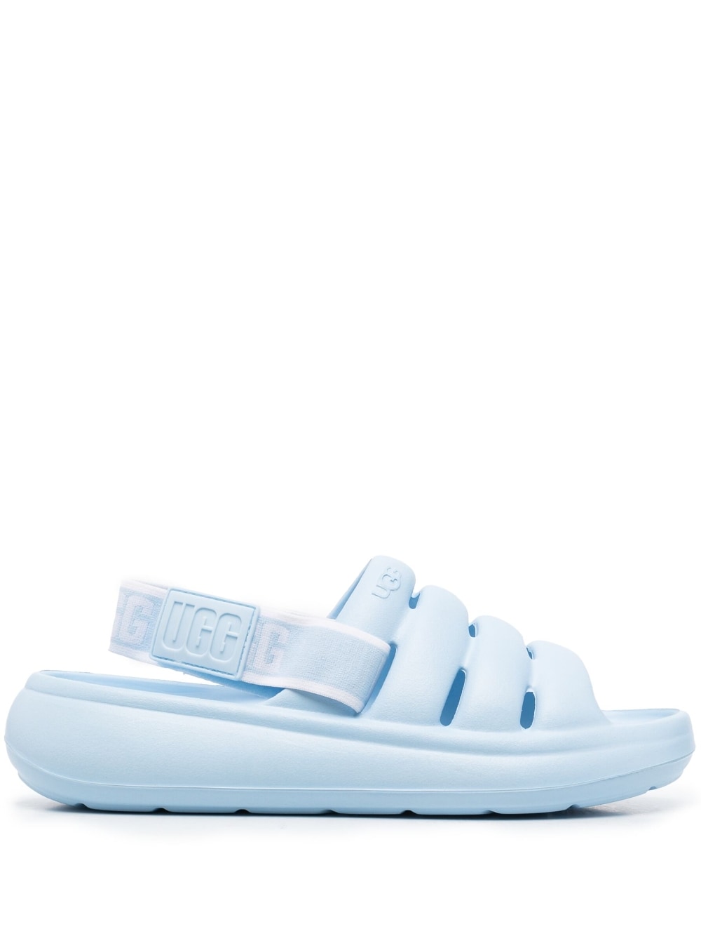 UGG - Sport Yeah slide sandals - women - RubberRubberRubber - 9 - Blue