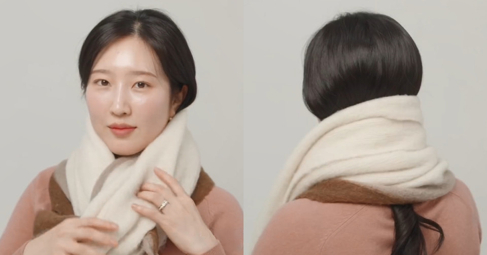 >>右滑圖片看適合圍巾的髮型推薦