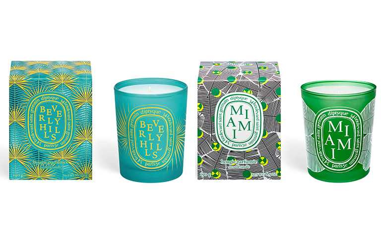 DIPTYQUE城市限定香氛蠟燭 比佛利、邁阿密各190g/NT2,600【圖／10/10 APOTHECARY提供】