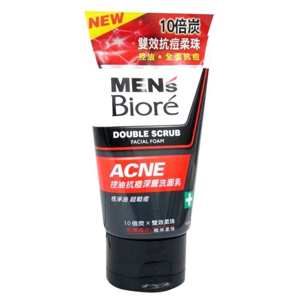 花王 蜜妮MEN s Biore 男性專用 控油抗痘深層 洗面乳 100g【康鄰超市】