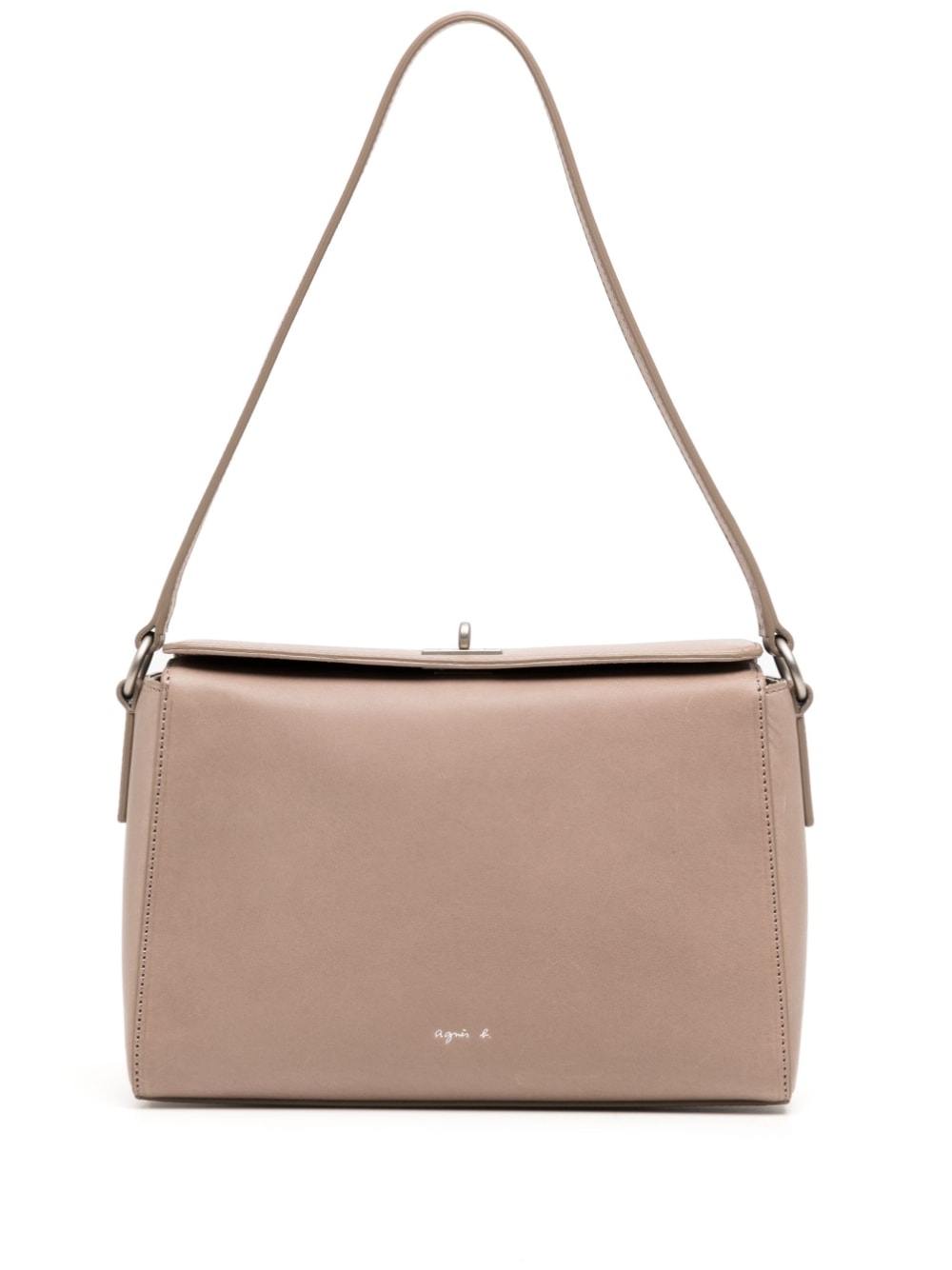 agnès b. - rectangular leather shoulder bag - women - Calf Leather (top grain) - One Size - Pink