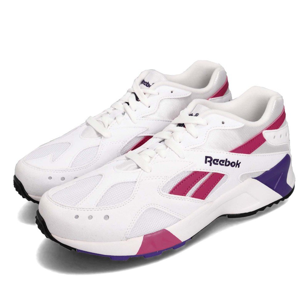 REEBOK 休閒鞋 AZTREK 低筒 運動 男鞋 經典款 復古 球鞋 穿搭 反光 舒適 白 粉 [CN7841]