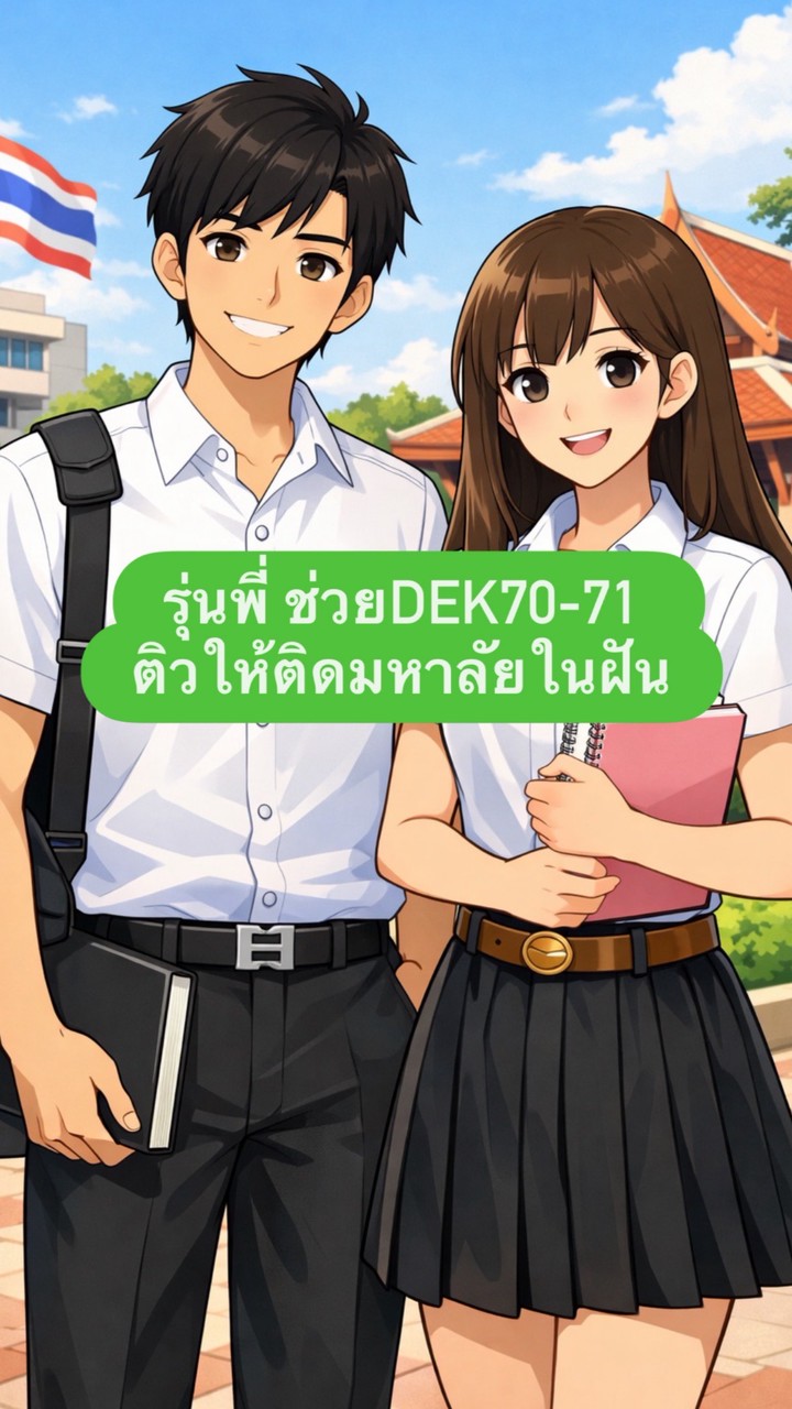รุ่นพี่ ช่วยDek70-71 ติวให้ติดมหาลัยในฝัน