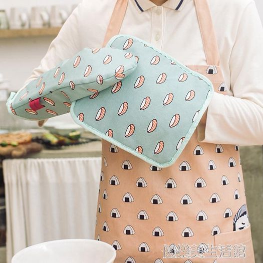 微波爐烤箱烘焙加厚隔熱手套耐高溫防燙防熱隔熱墊餐桌墊