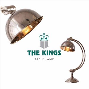 【THE KINGS】源於於1987年，經歷了近30年歷史的優雅沉澱 ISO＆SA 8000品質管理，保證的服務和最高標準的承諾 鋁合金mix黃銅合金、表面鍍鎳復古工藝考究而獨特 燈罩圓弧曲線搭配亮面