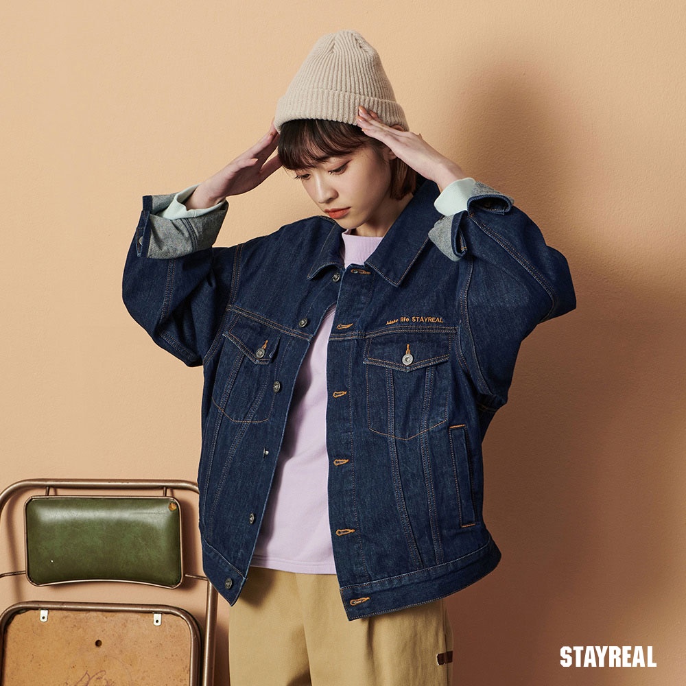 STAYREAL 率性短版牛仔外套