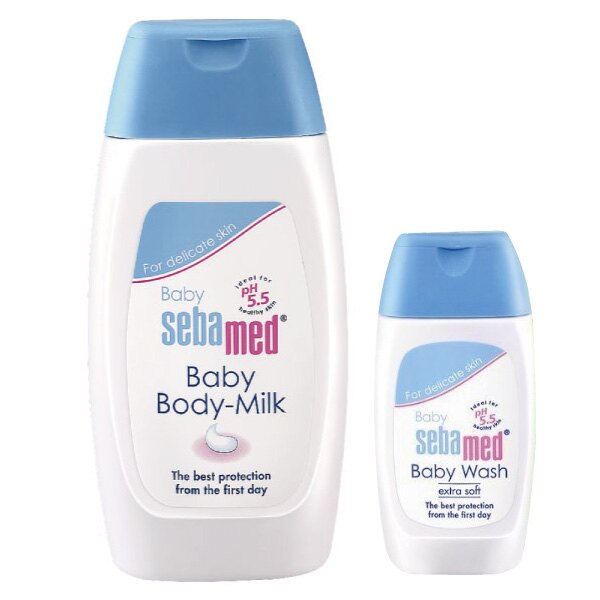 【買一送三】施巴 Sebamed 嬰兒舒敏乳液超值包(舒敏乳液200ml+舒敏浴露50ml+嬰兒護膚膏10ml+洗髮乳10ml) 618購物節