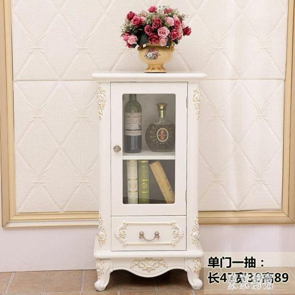 歐式酒櫃現代簡約茶水櫃實木紅酒櫃收納櫃儲物櫃玄關餐邊櫃客廳櫃 xy4990『東京潮流』