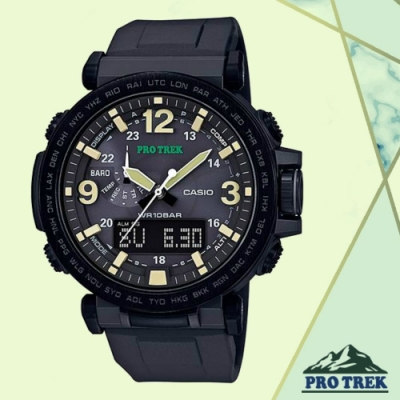 CASIO卡西歐 PRO TREK戶外感應登山錶(PRG-600Y-1D)/57mm